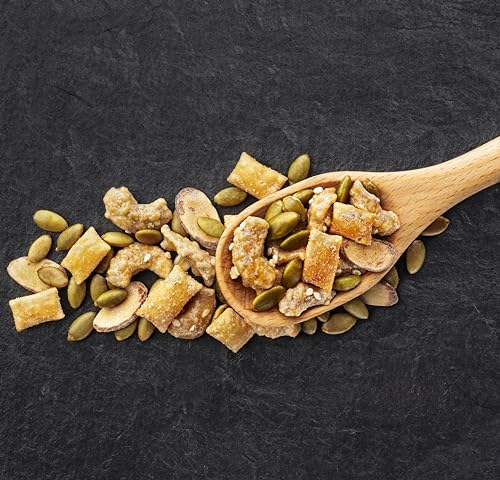 Salad Pizazz topping adds savory crunch to soup bowls.