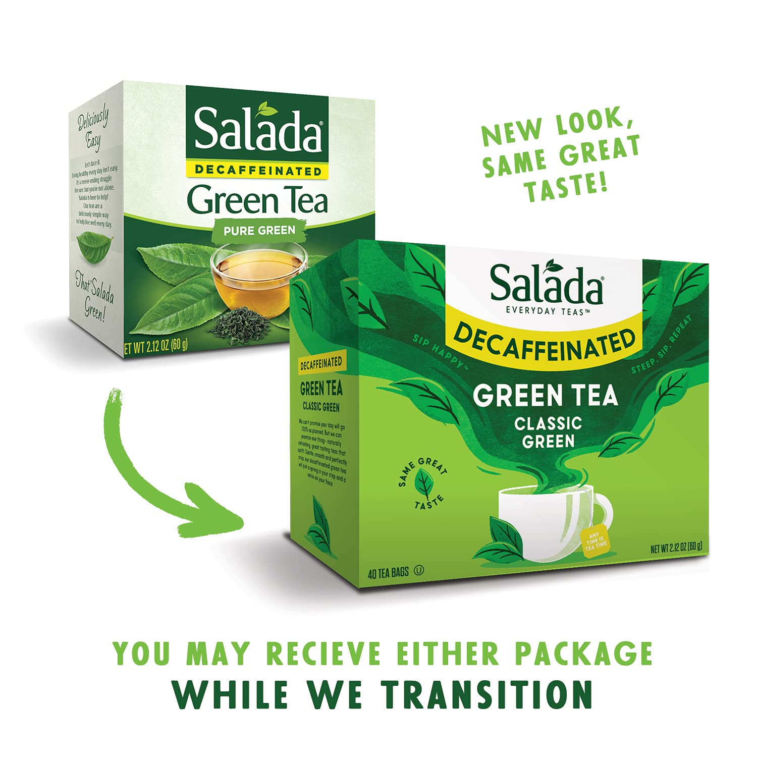 Salada brand packaging highlights freshness and quality for daily tea enjoyment.