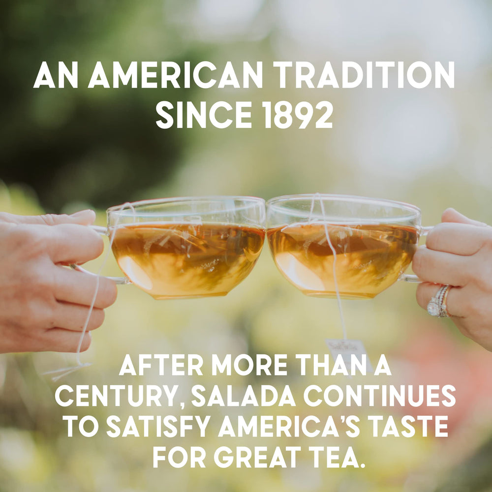 Salada zero-calorie green tea for guilt-free sipping any time.