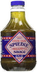 Salamida Spiedie Original Sauce bottle close-up, bold New York flavor for versatile grilling.