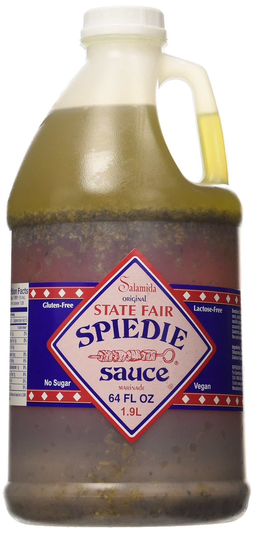 Salamida Spiedie Original Sauce bottle for grilling meats