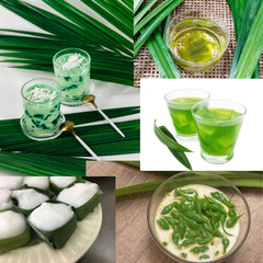 SALINRAAT pandan leaves aroma closeup showing vibrant flavor for desserts.
