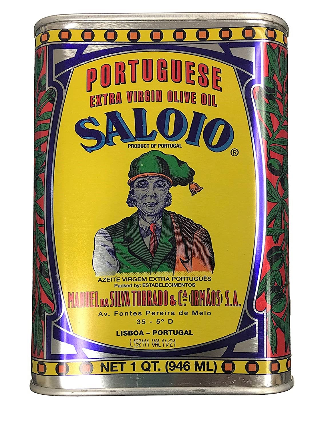 Saloio Portuguese olive oil 32oz bottle shown for everyday cooking and finishing.