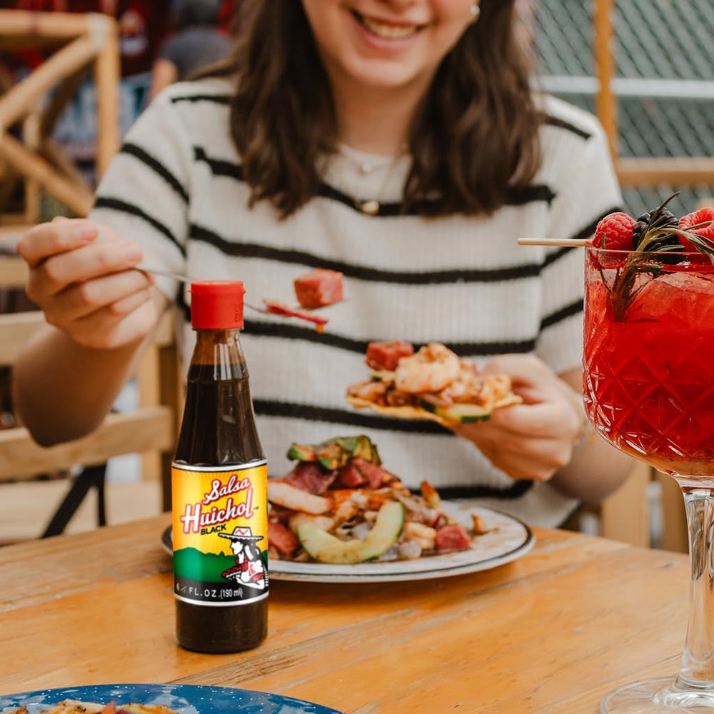 Salsa Huichol trio pack on the counter invites versatile cooking.