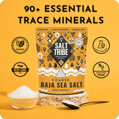 Salt Tribe Baja Sea Salt hand-harvested from Baja coast with artisanal flavor