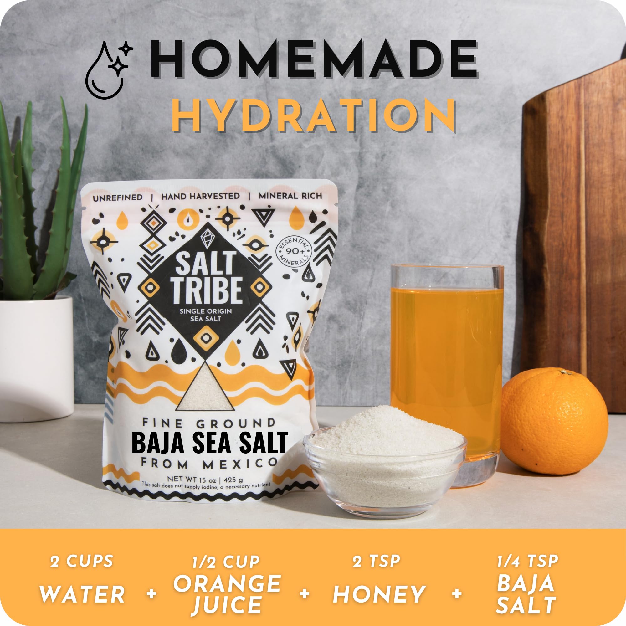 A pinch of Baja Sea Salt enhances flavor without overpowering.