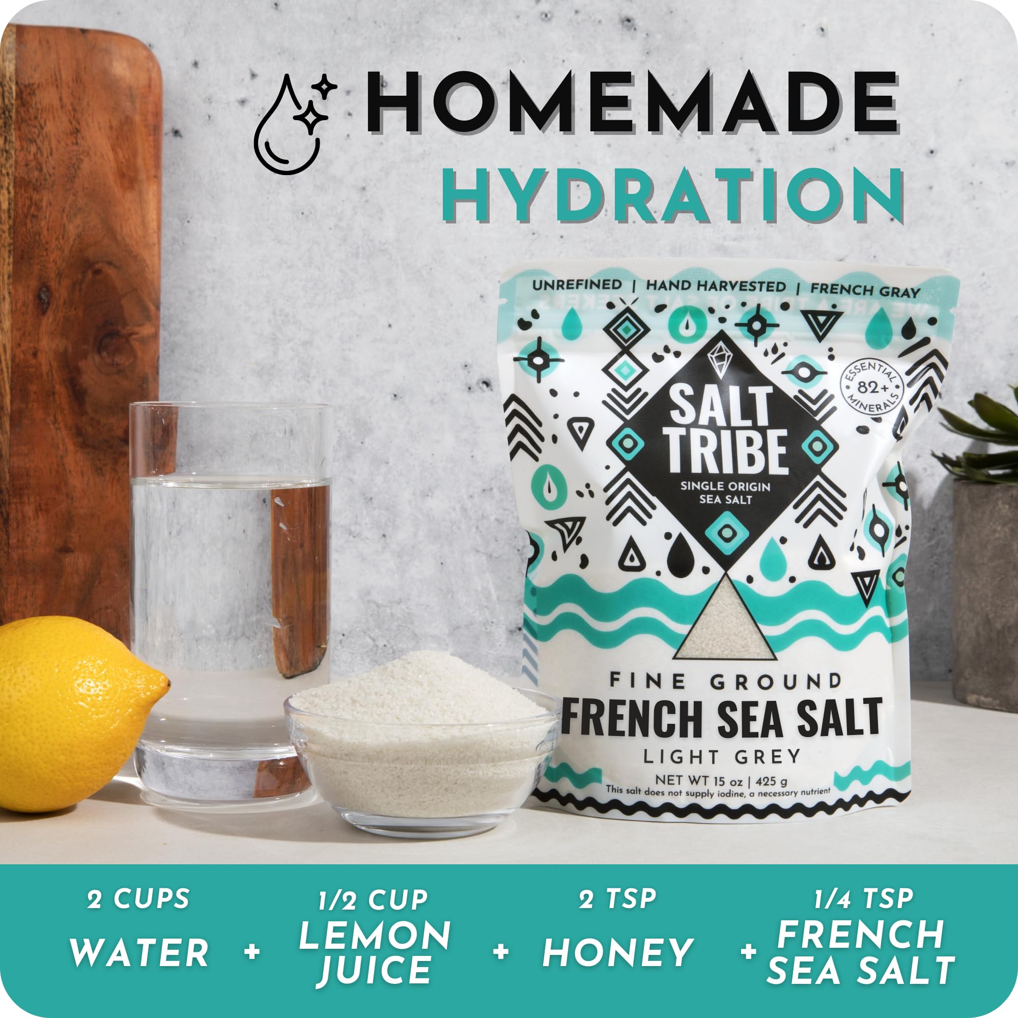Salt Tribe gray-hue-sea-salt showcases natural color and mineral depth for finishing touches.