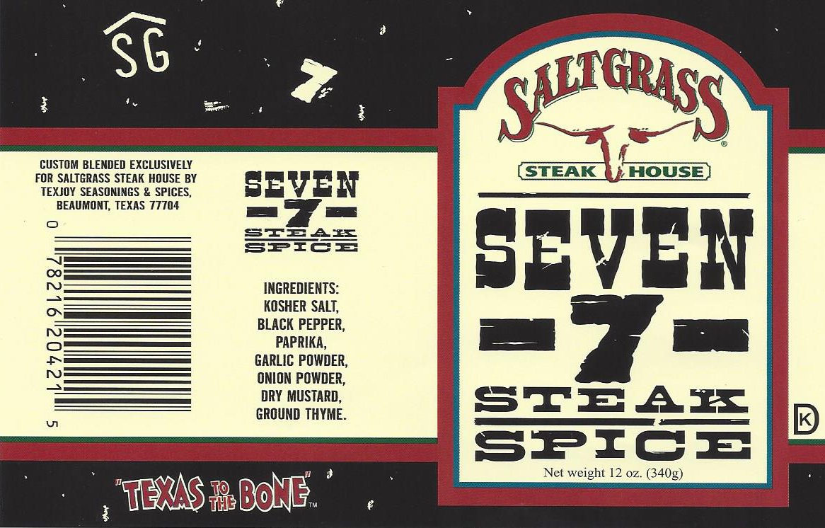 Saltgrass Seven Spice on a ribeye, boosting beef flavor for thicker cuts.