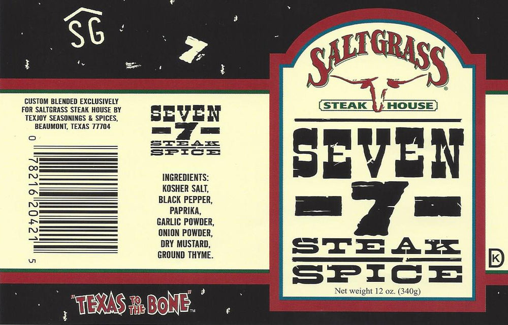 Saltgrass Seven Spice on a ribeye, boosting beef flavor for thicker cuts.