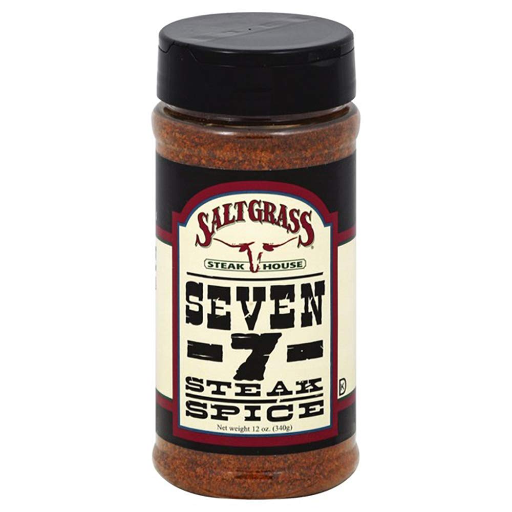Saltgrass Seven steak spice tin enhances beef flavor and searing aroma