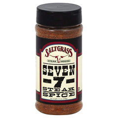 Saltgrass Seven steak spice tin enhances beef flavor and searing aroma