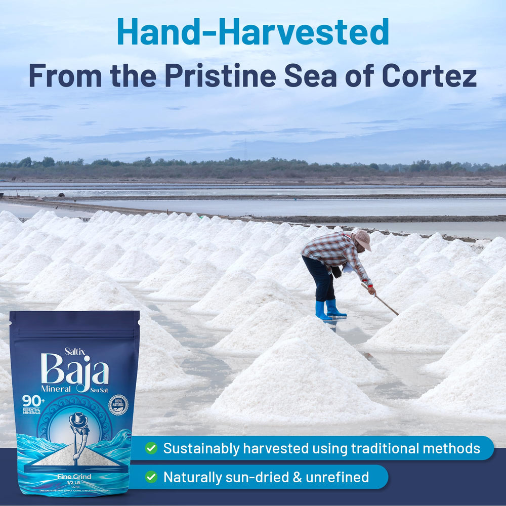 Saltix low-sodium natural salt provides cleaner seasoning with confidence.