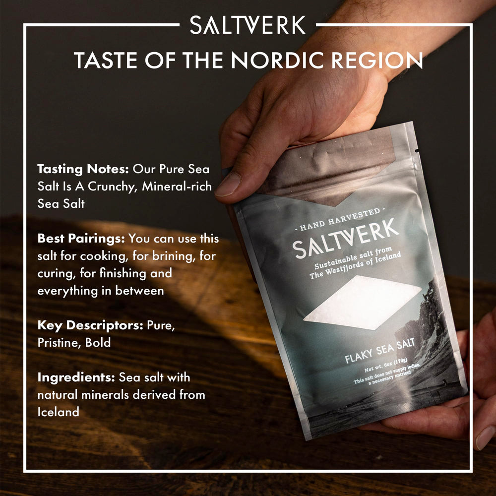 Saltverk hand-harvested salt Westfjords shows artisanal process enhancing flavor