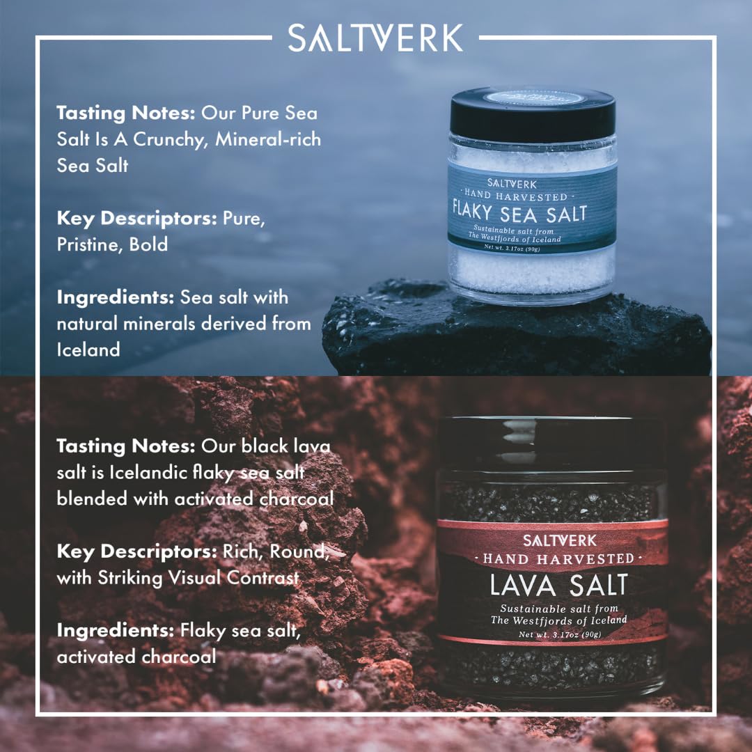 Saltverk Lava Salt crystals add bold, smoky depth to roasts.