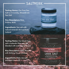 Saltverk Lava Salt crystals add bold, smoky depth to roasts.