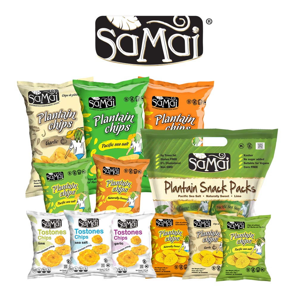 Samai chips gluten-free, non-GMO, and kosher certified.
