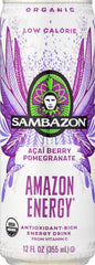 Sambazon Acai Berry Pomegranate energy drink can provides a plant-based boost for workouts and daily moments.