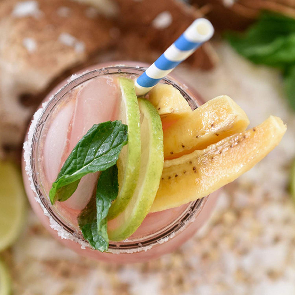 Sambazon energy close-up highlights antioxidants and vitamin C in each serving.