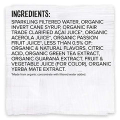 Sambazon Jungle Love pour into glass highlights refreshing sparkling energy for active days.