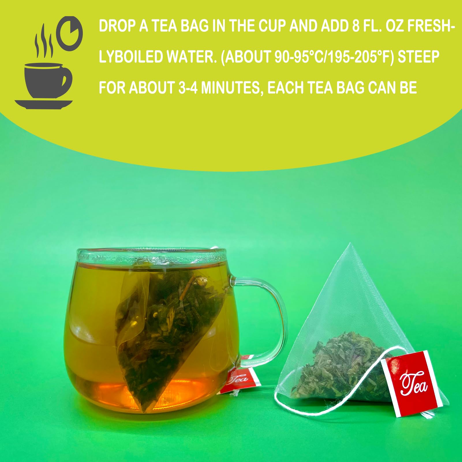 Samcci Mugwort Tea brewed cup highlighting smooth flavor and aroma