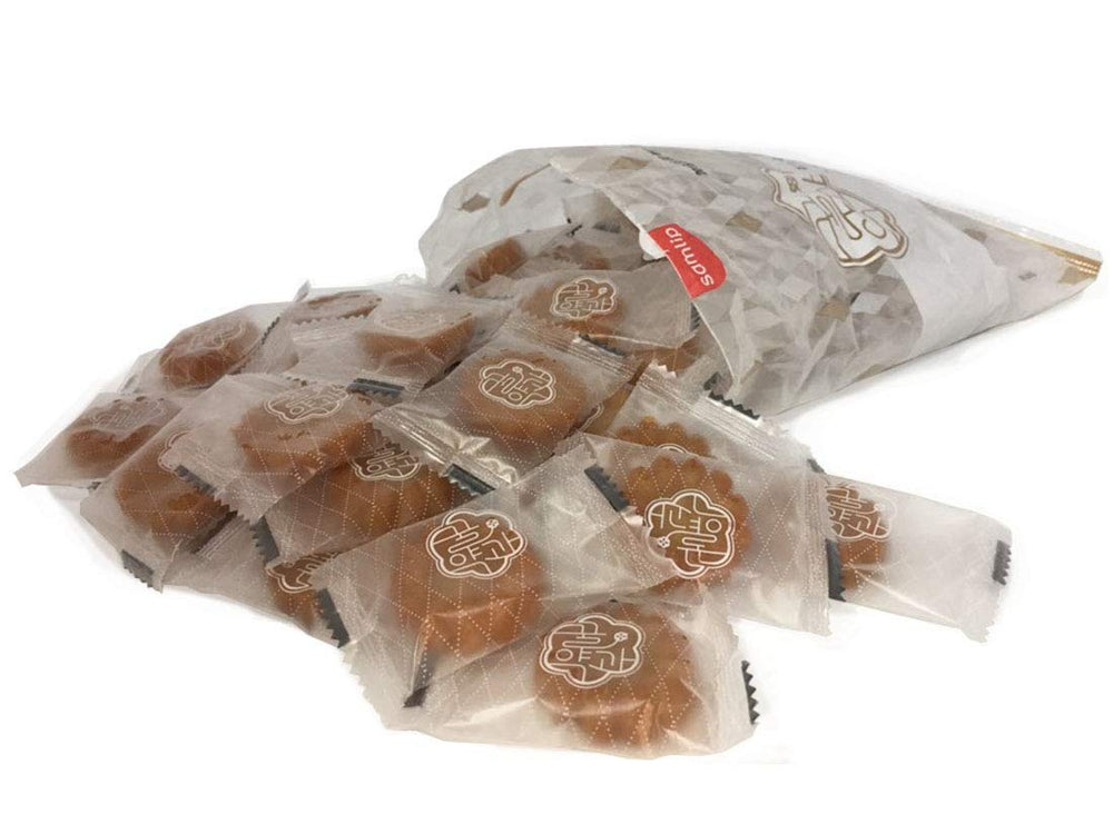 Samlip Yakgwa cookies pack on table during evening tea time.