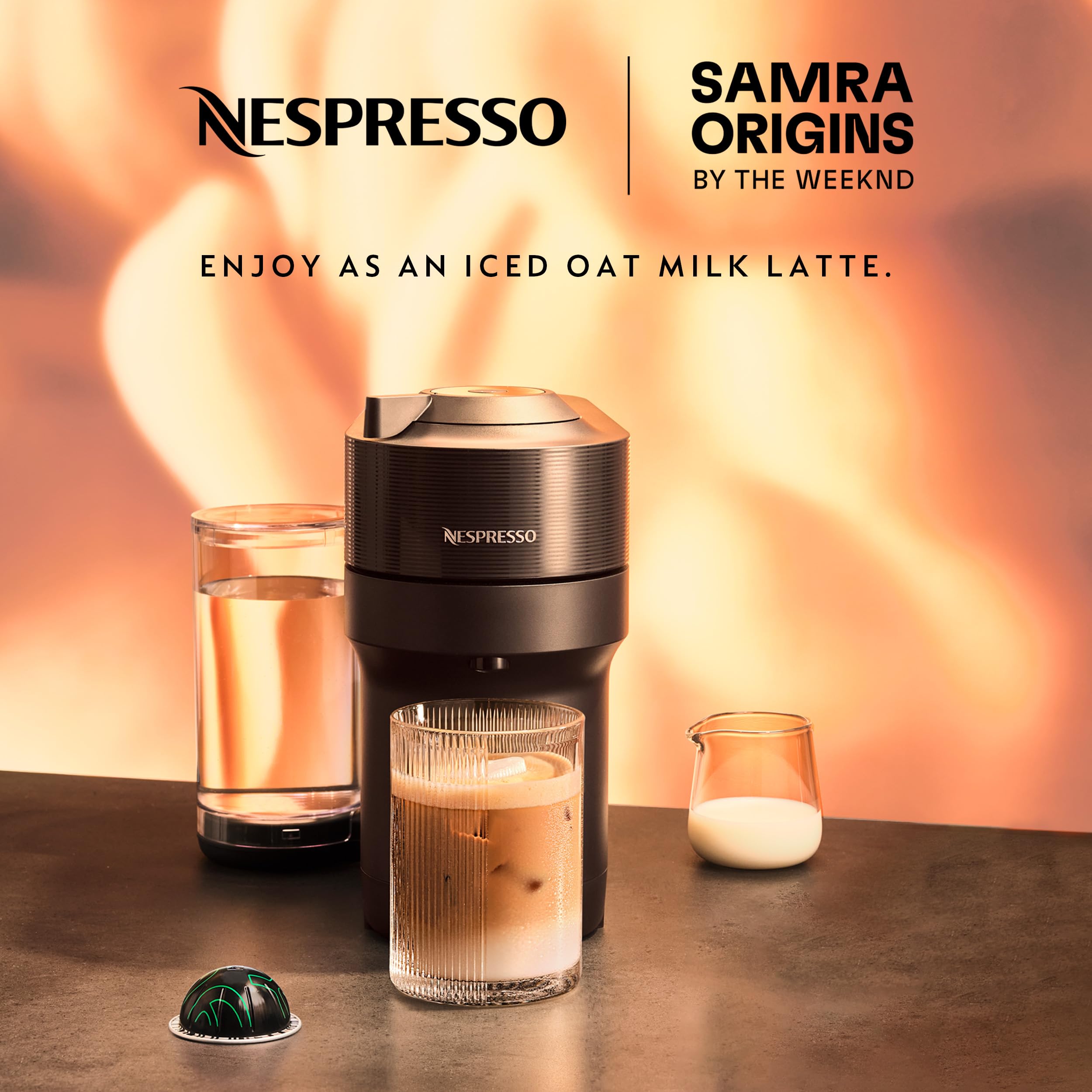 SAMRA ORIGINS 20-count Vertuo packaging for everyday brewing.