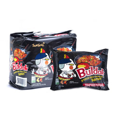 Samyang Buldak Hot Chicken Spicy Ramen Original packaging shown for bold flavor appeal