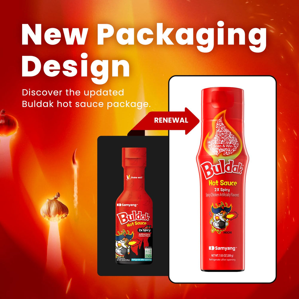 SAMYANG Buldak Hot Sauce noodles dish shows bold heat on noodles.
