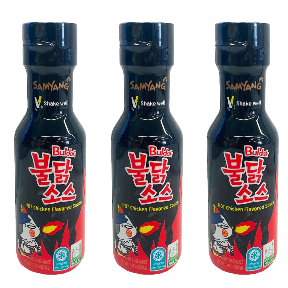 Samyang Buldak spicy chicken sauce bottle pour for bold noodles and fried chicken