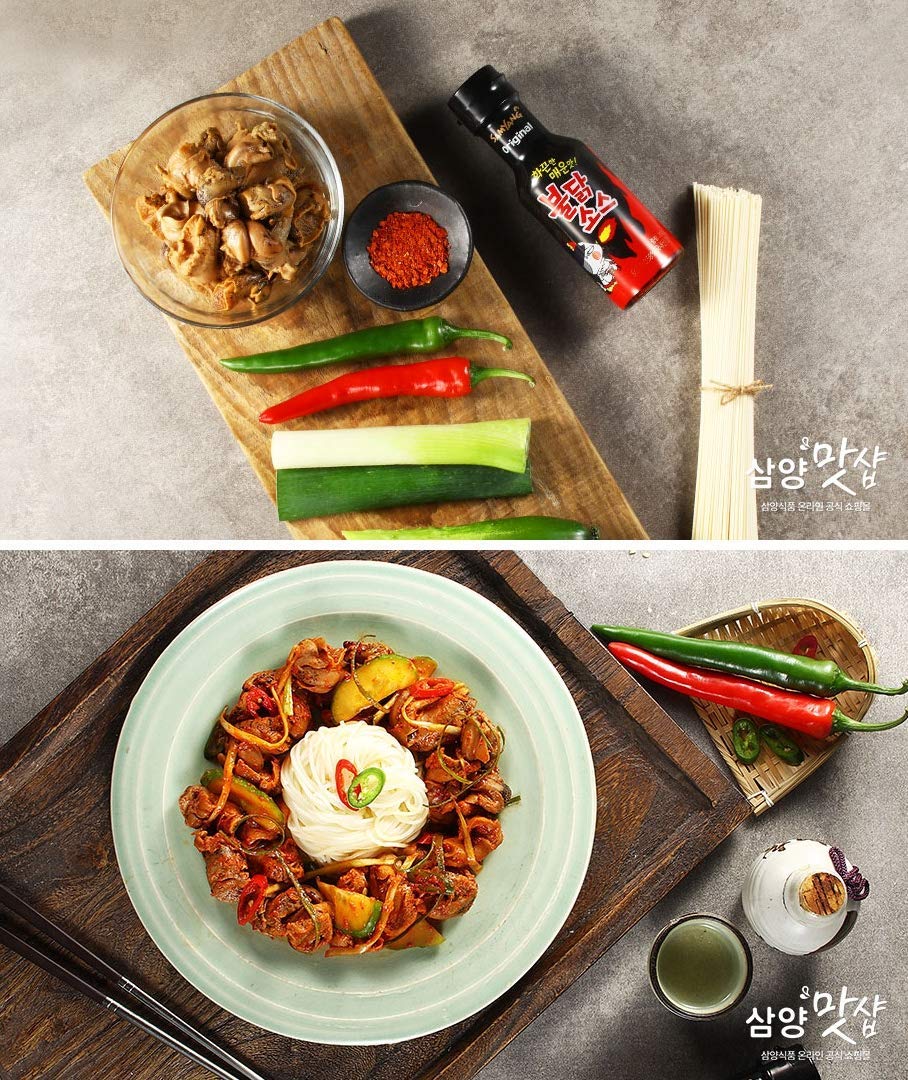 Samyang Bulldak Fire Korean table setup showcasing easy heat.
