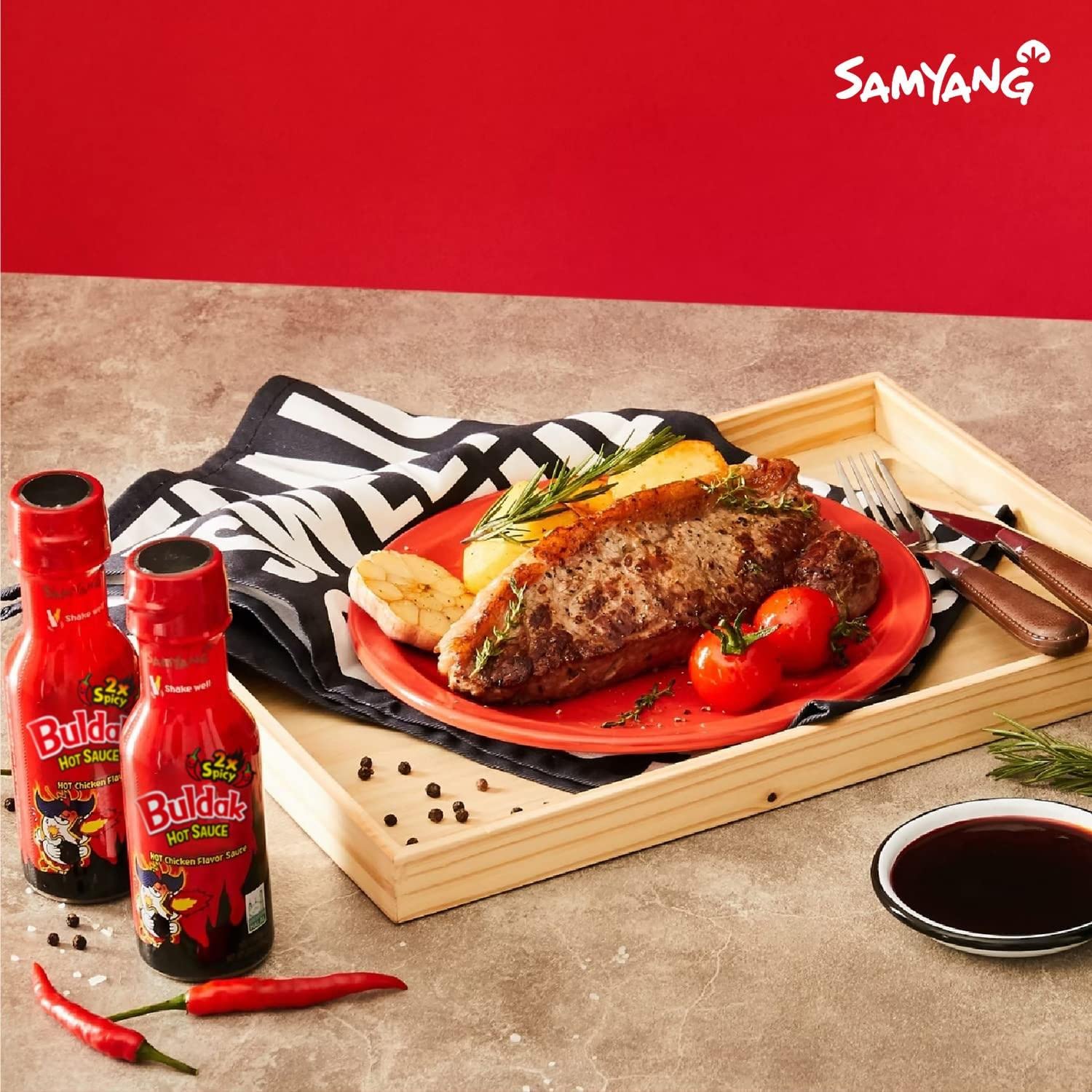 Samyang Bulldark two pack of spicy chicken roasted sauce