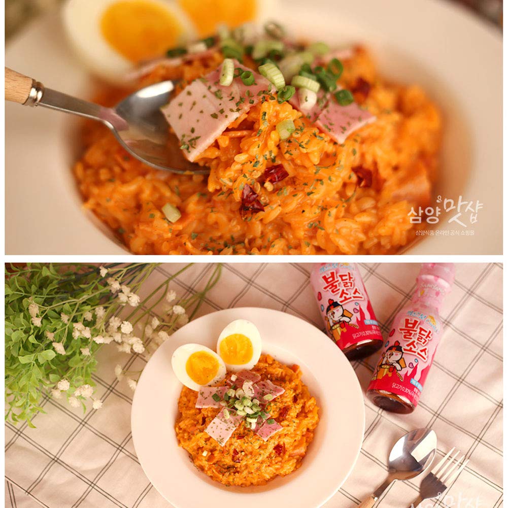 Samyang Carbo Buldak on noodles for bold flavor and spice