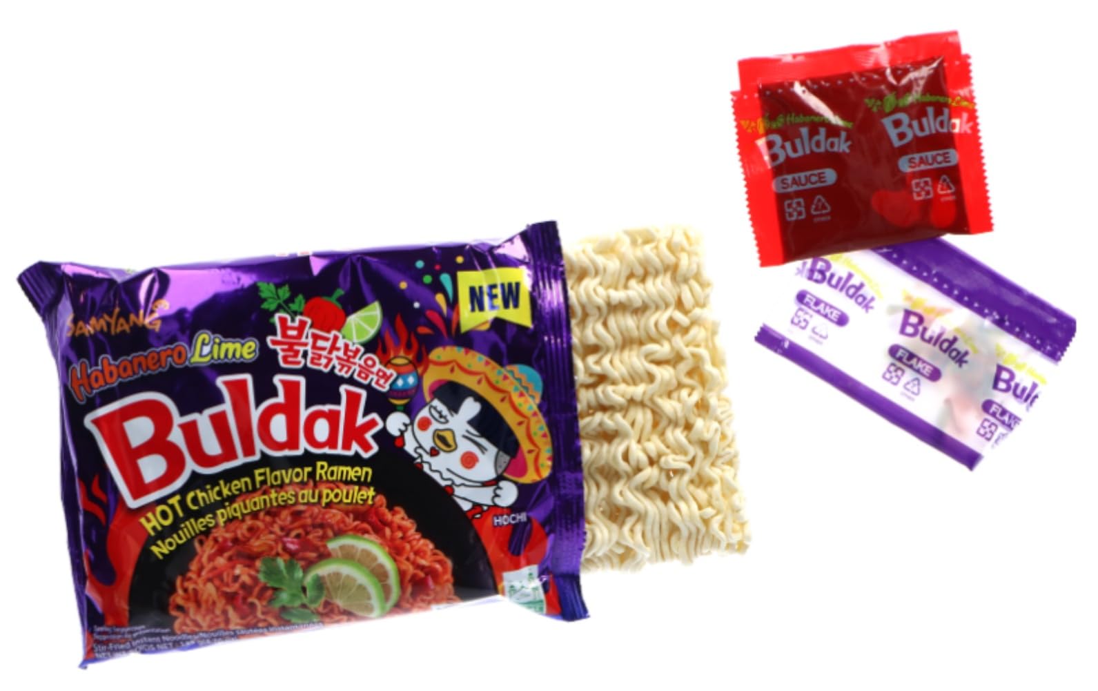 Serving bowl of ready-to-eat Samyang Buldak ramen, steaming and vibrant.