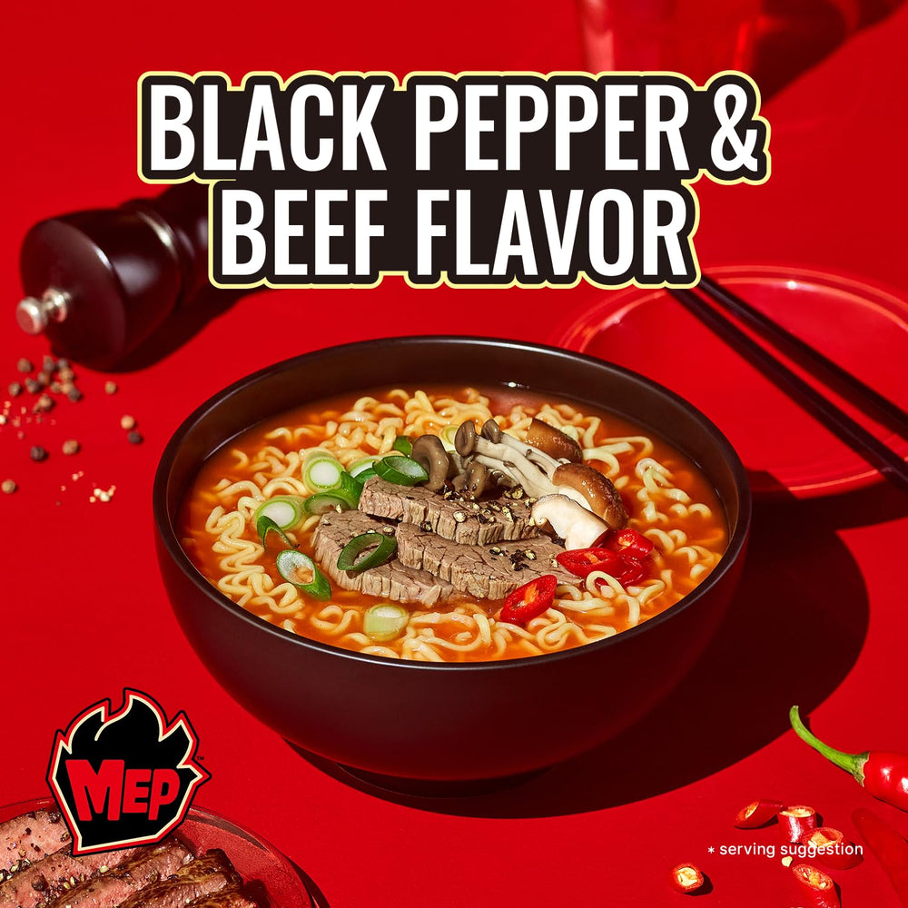 Samyang MEP chewy noodles in rich broth for restaurant-quality at home