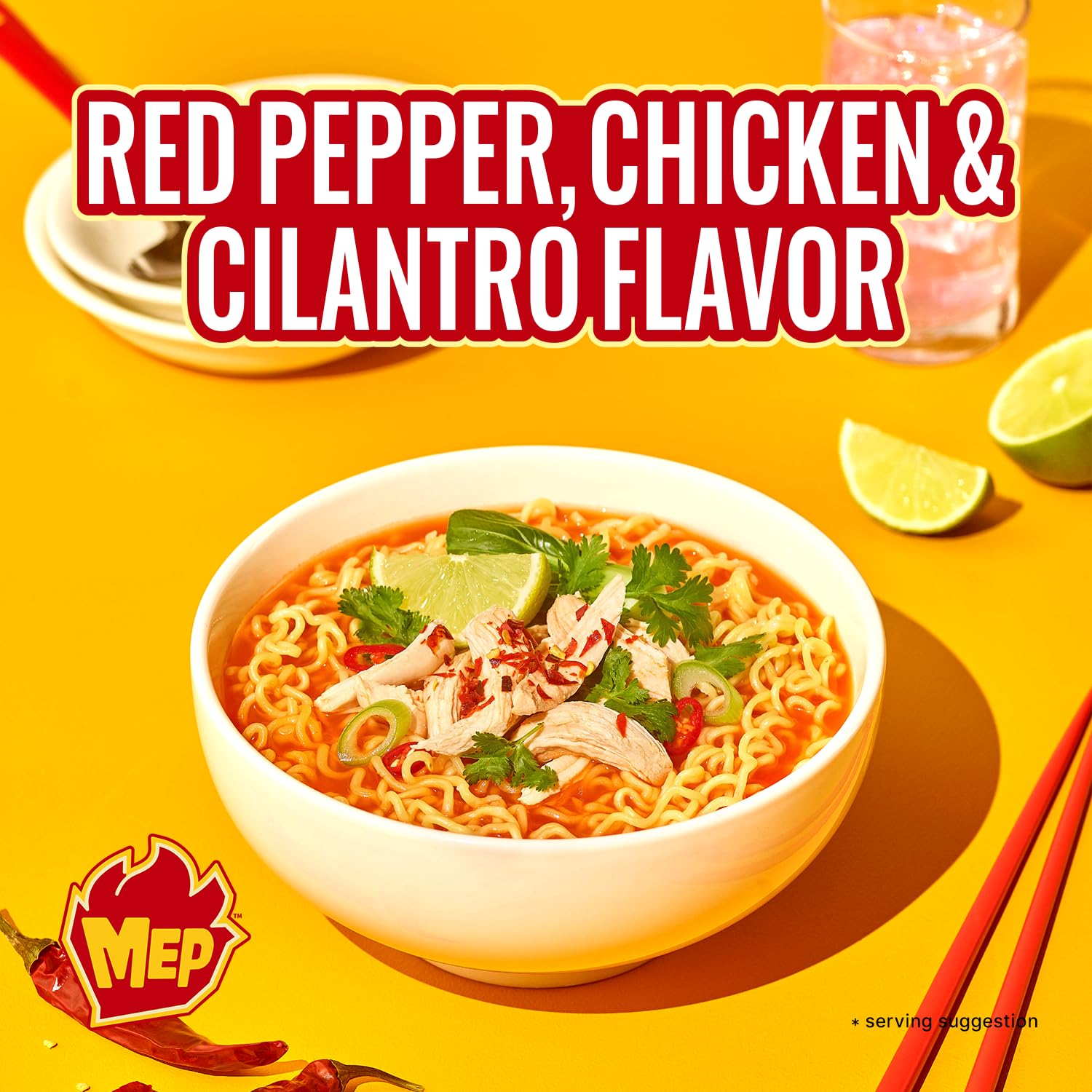 Red pepper broth in Samyang MEP ramen delivers a clean spicy kick.