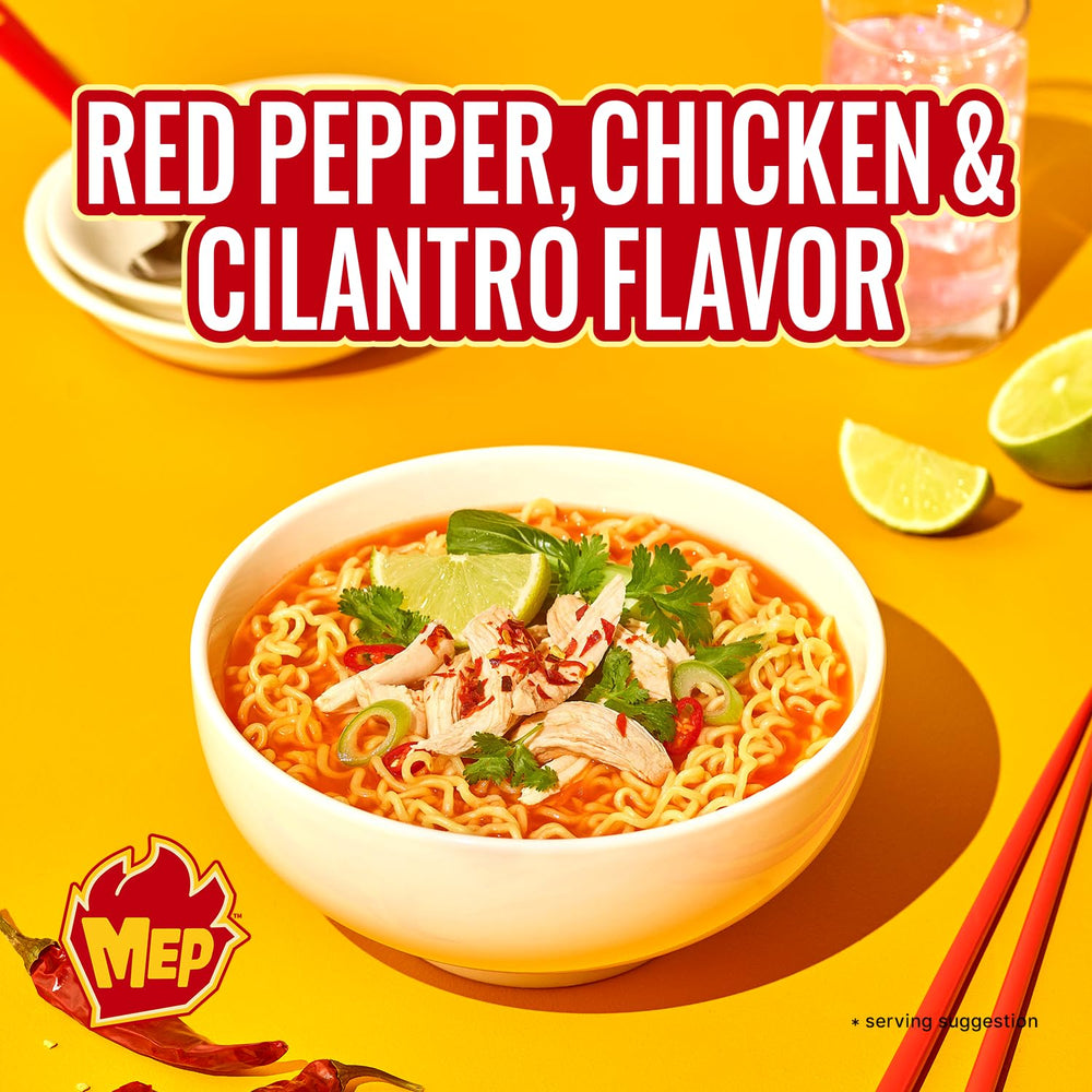 Red pepper broth in Samyang MEP ramen delivers a clean spicy kick.
