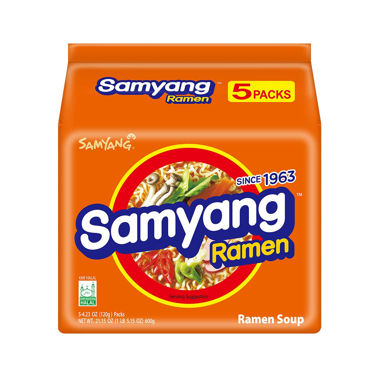 Samyang Ramen original broth in a steaming bowl for comfort.