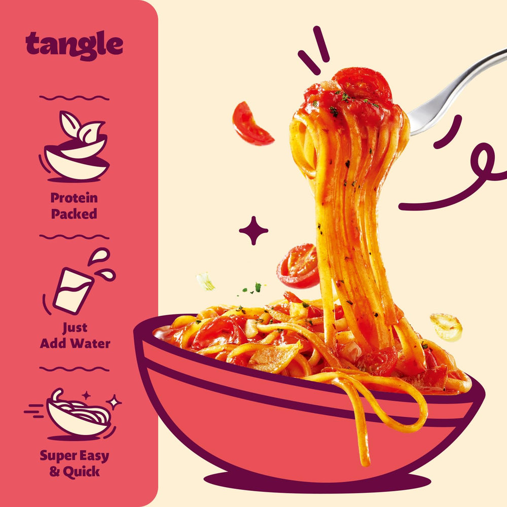 Serving suggestion of SAMYANG linguine with chunky tomato sauce.