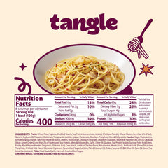 SAMYANG Tangle Garlic Oil Spaghetti close-up highlighting the glossy olive oil coating.