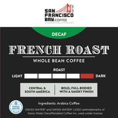 San Francisco Bay 100% arabica beans grown at high altitude.