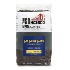 San Francisco Bay Bay Bridge Blend bag showcasing smooth medium roast.