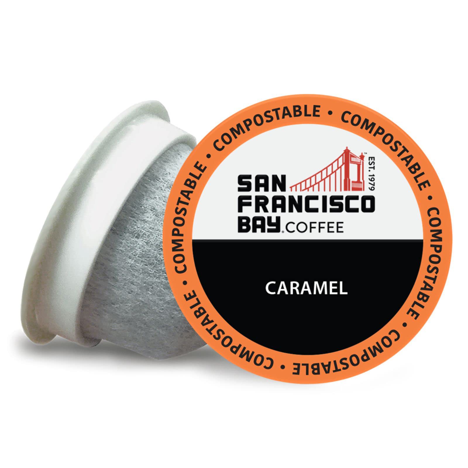 San Francisco Bay caramel pods pack shot highlighting flavor and convenience.
