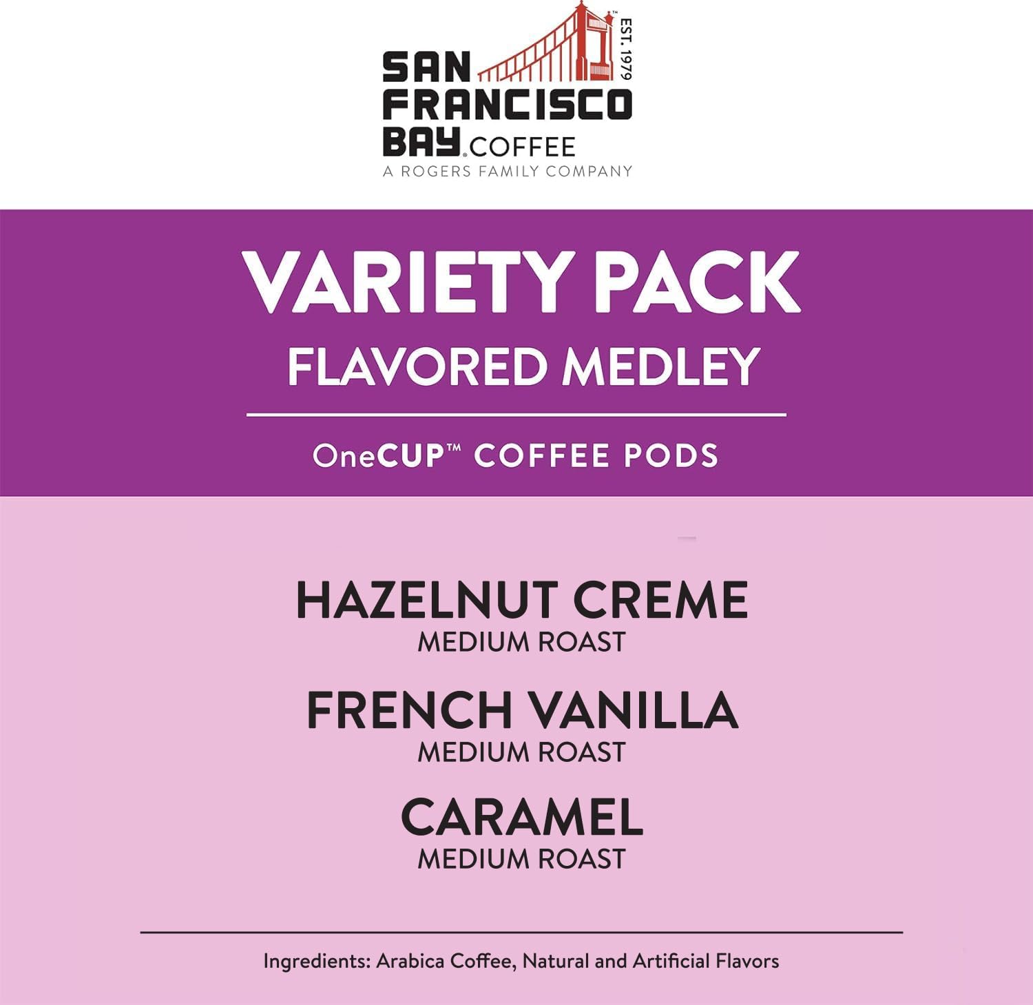 Aromatic steam rises from a cup of San Francisco Bay Coffee.