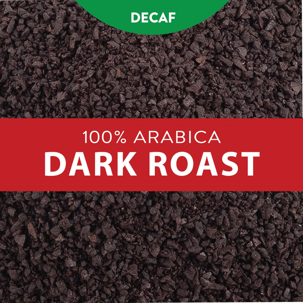 SAN FRANCISCO BAY decaf French Roast coffee grounds for everyday brewing.