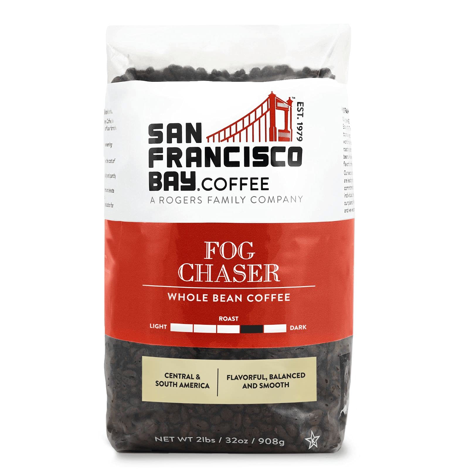 San Francisco Bay Fog Chaser pack shot showcasing rich aroma for everyday brew
