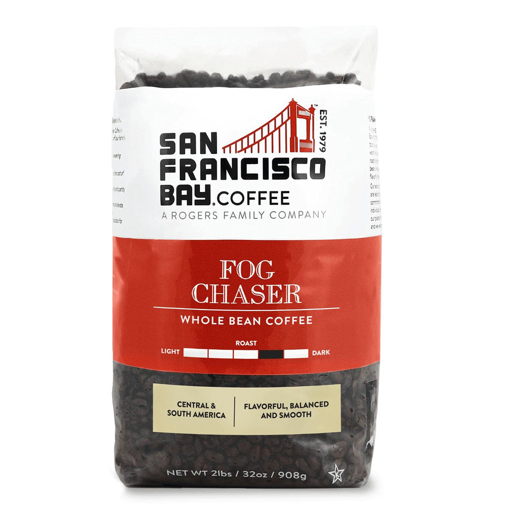 San Francisco Bay Fog Chaser pack shot showcasing rich aroma for everyday brew