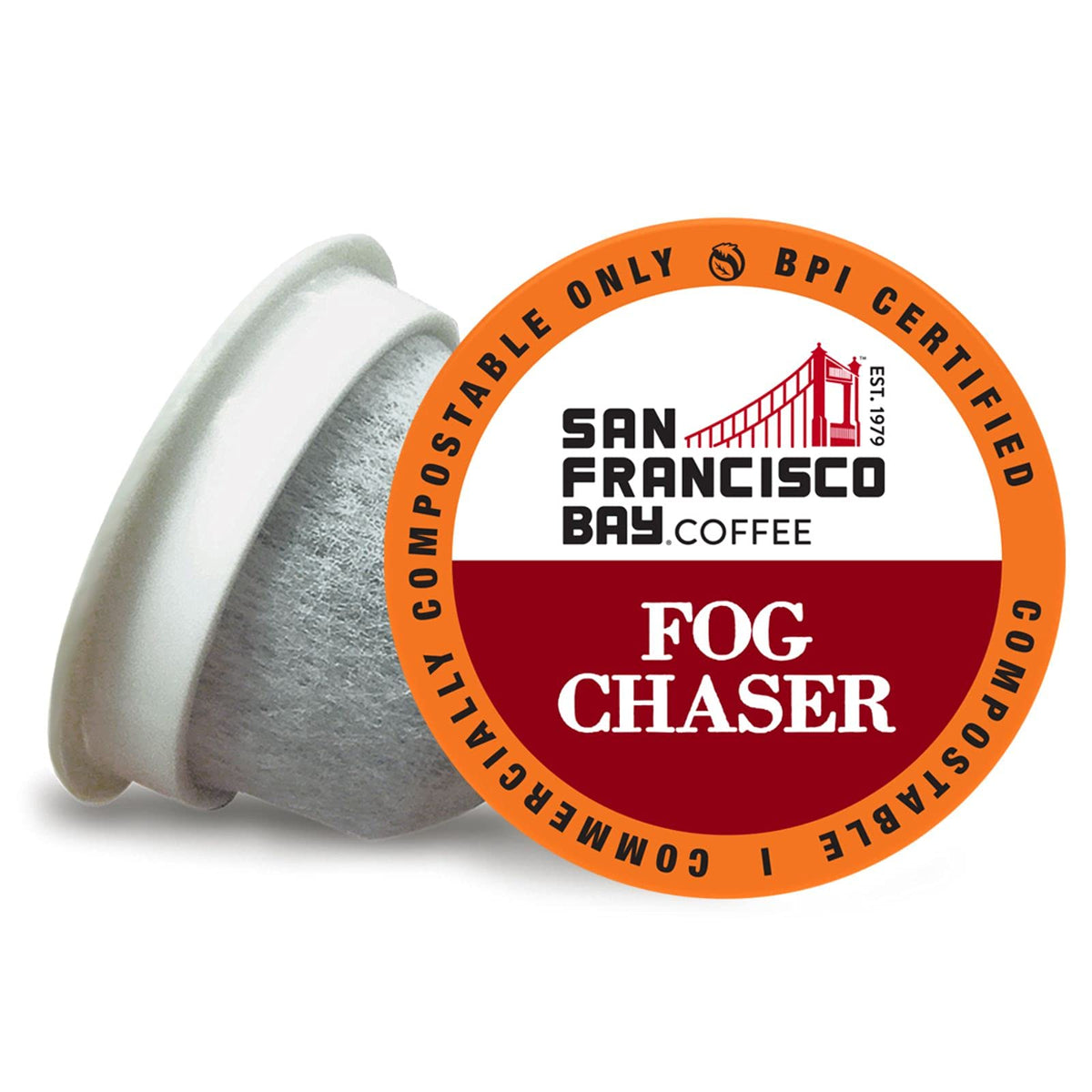 San Francisco Bay Fog Chaser pod close-up showing a smooth, balanced morning brew.