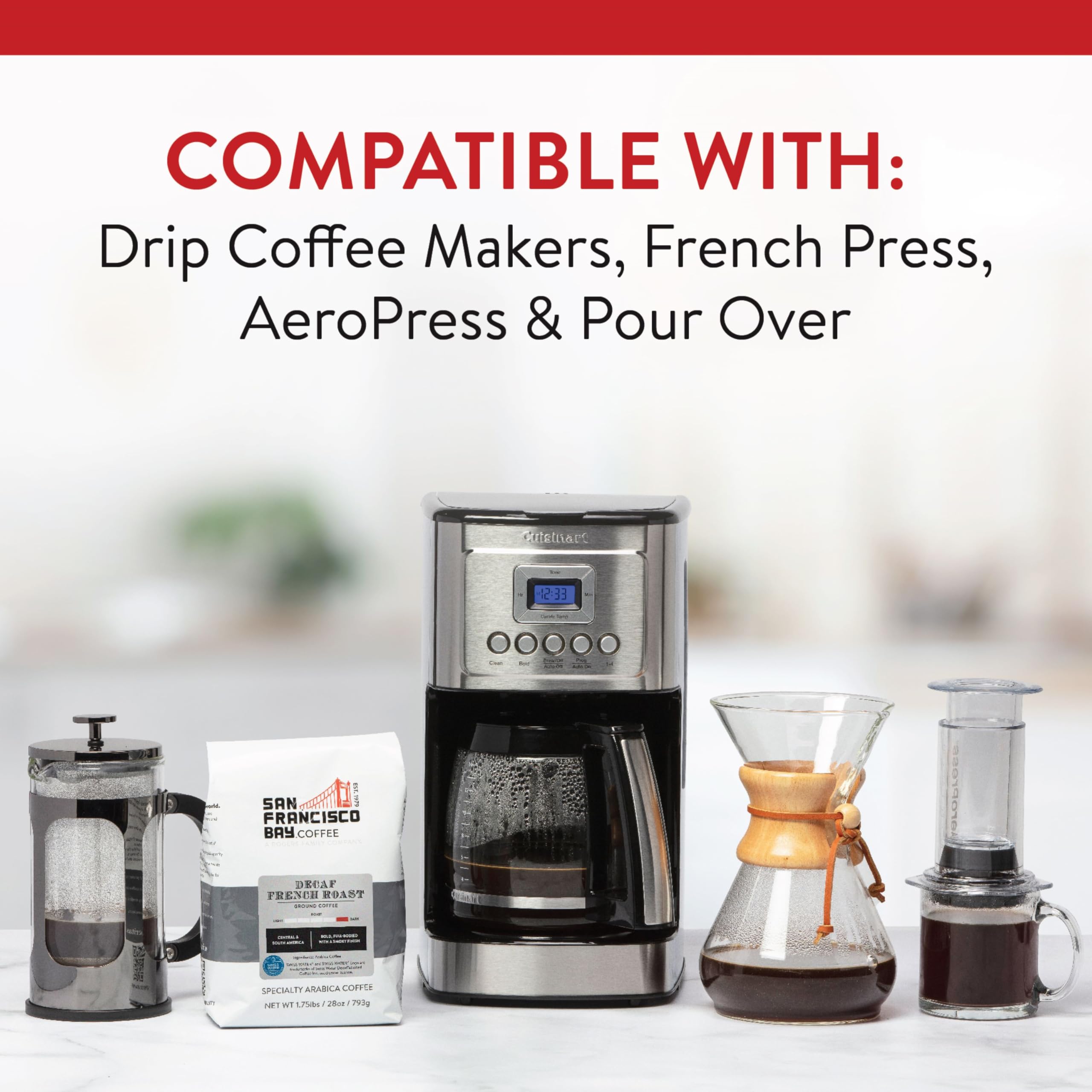 SAN FRANCISCO BAY French press brew with full-bodied smoky notes.