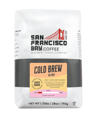 San Francisco Bay ground coffee 28oz bag for cold brew, smooth and convenient.