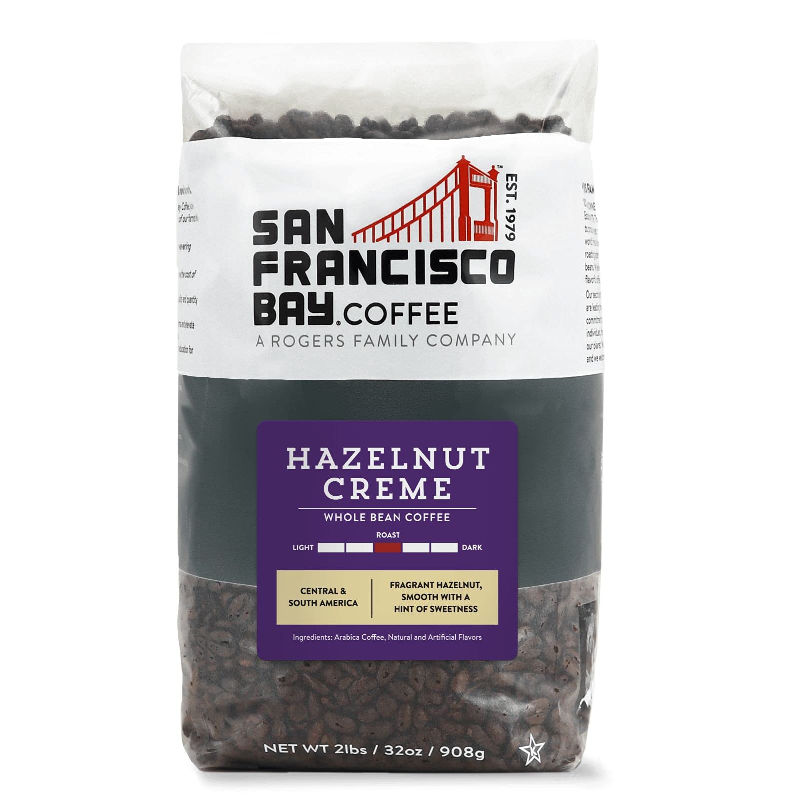 San Francisco Bay Hazelnut Creme 2lb bag ideal for daily brewing
